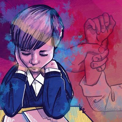 Image d'un enfant triste