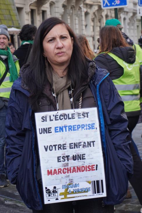 Photo de la manifestation des enseignants du 27 janvier 2025