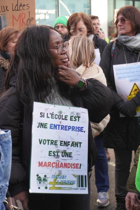 Photo de la manifestation des enseignants du 27 janvier 2025