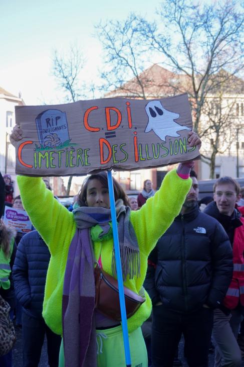 Photo de la manifestation des enseignants du 27 janvier 2025