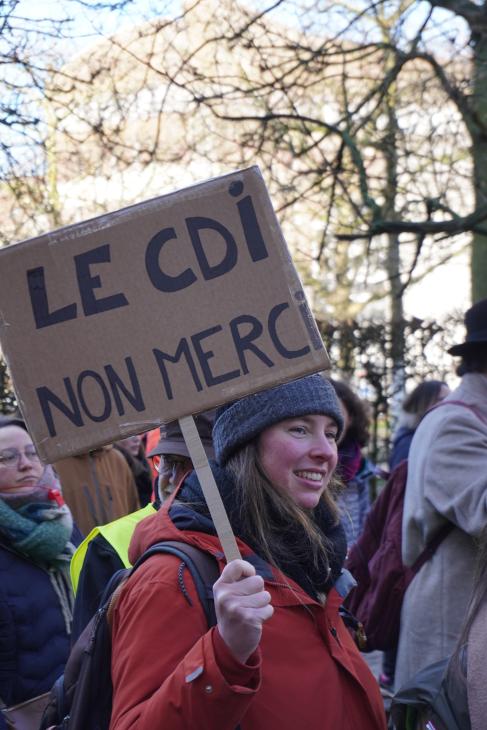 Photo de la manifestation des enseignants du 27 janvier 2025