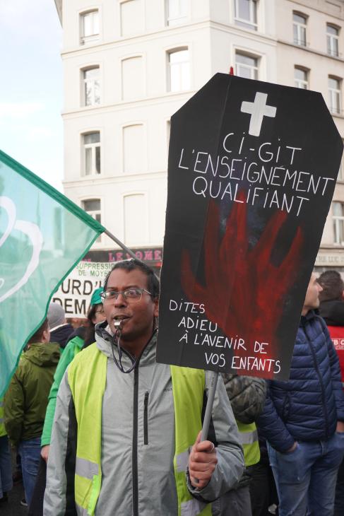 Photo de la manifestation des enseignants du 27 janvier 2025