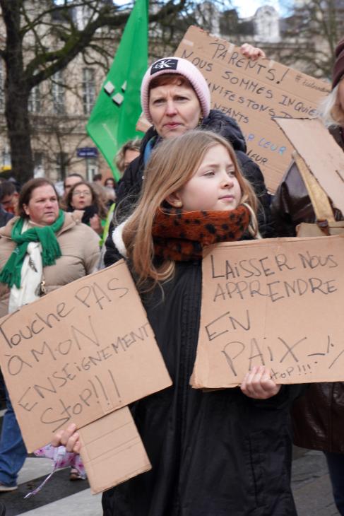 Photo de la manifestation des enseignants du 27 janvier 2025