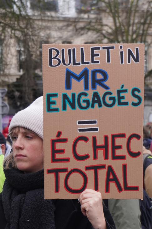 Photo de la manifestation des enseignants du 27 janvier 2025