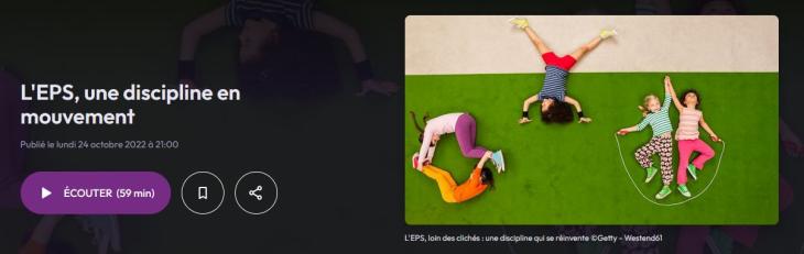 Podcast "L'EPS, une discipline en mouvement"
