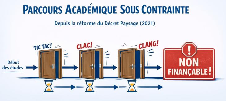 Dessin du parcours académique sous contrainte