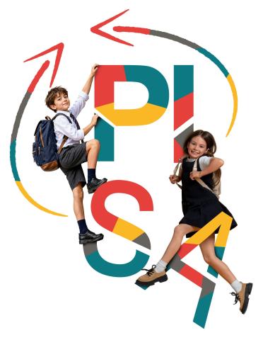 Deux enfants sautant en l'air
