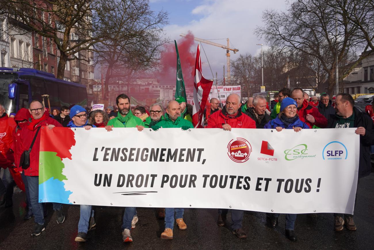 Photo de la manifestation des enseignants du 27 janvier 2025