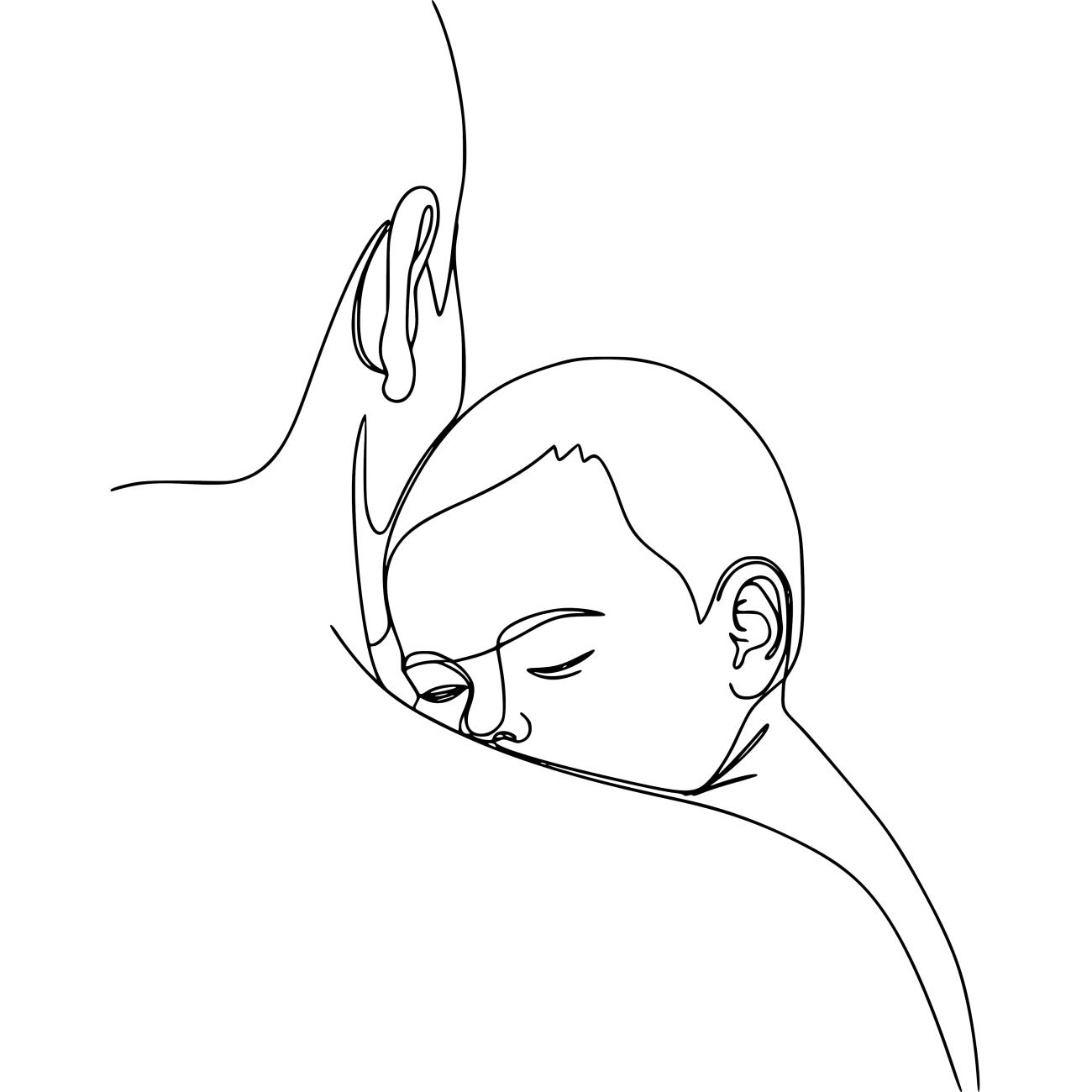 Image d'un parent portant un bébé dans ses bras